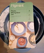  Figmint Plastic Mixing Bowl Set 