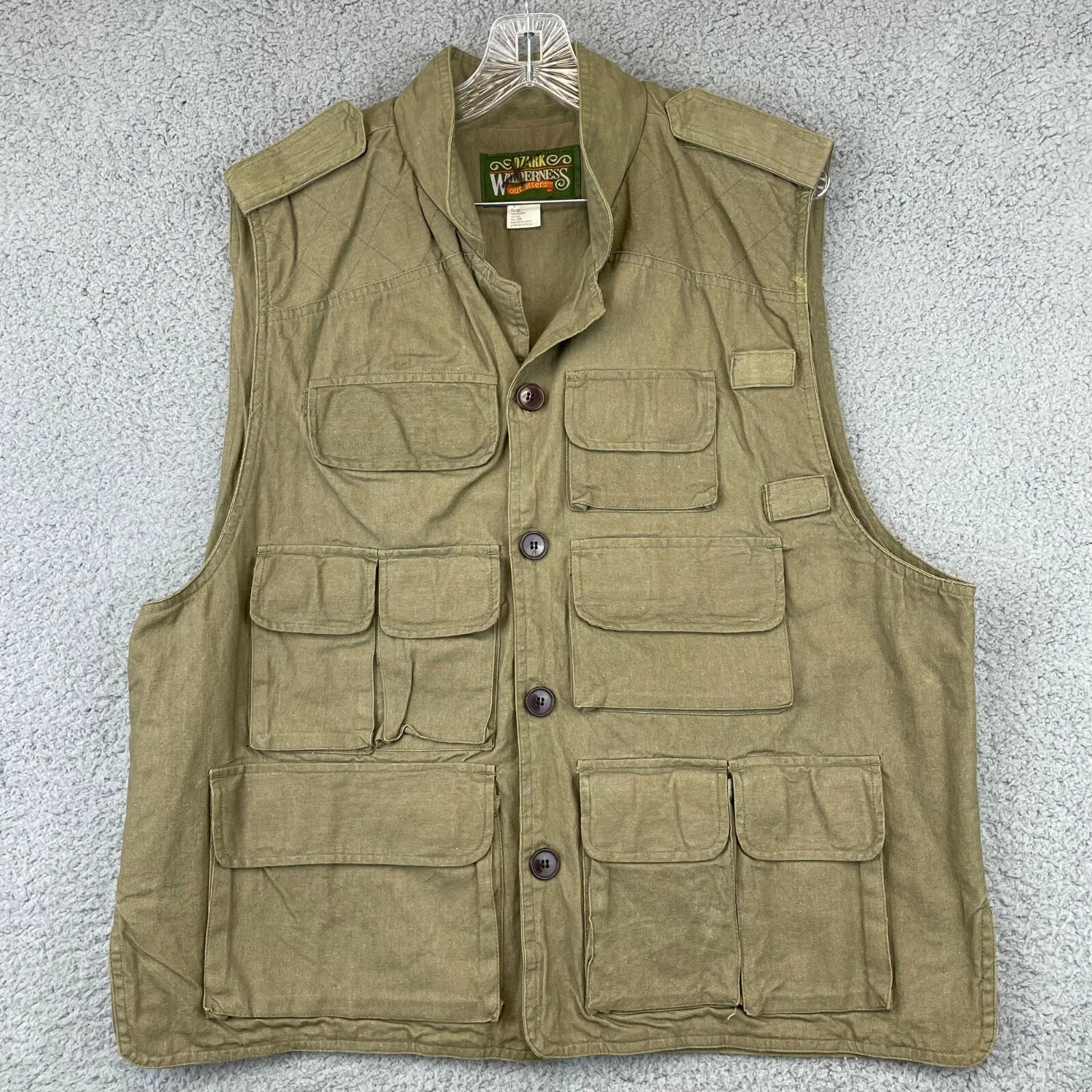 Vintage Ozark Wilderness Men’s Large pockets Outdoor Hunting Vest