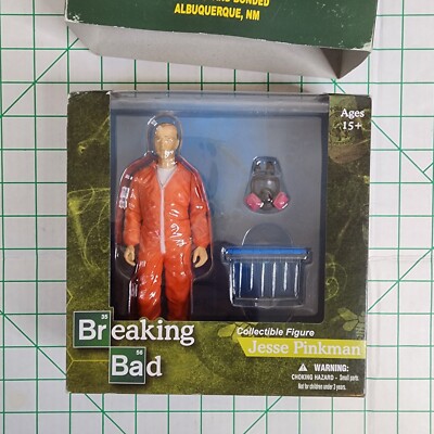 New 2014 Mezco Breaking Bad Jesse Pinkman with Orange Hazmat Suit EE Exclusive 