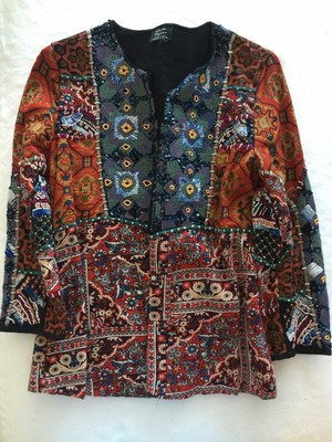 zara ethnic embroidered jacket