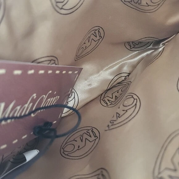 Cartera de cambio de cuero de cocodrilo topo Madi Claire Foto 3 de 3