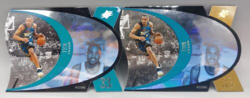 2 Card NBA Grant Hill Detroit Pistons Upper Deck SPX Base + Gold - Zdjęcie 1 z 2