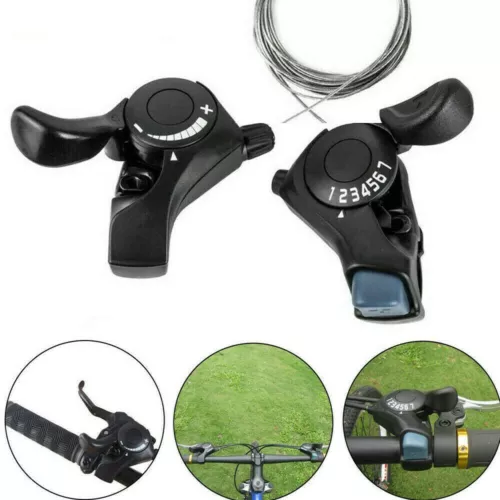 2 STCK. 3x7 21 Gang MTB Mountain Road Fahrrad Schaltuhr Fahrrad Daumengang Schaltset USA - Bild 2 von 12