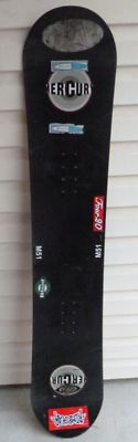 #ad #ad Vintage Mercury Liquid M51 Black Snowboard Deck ONLY Old School 150cm $199.85