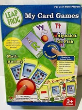 Leap Frog My Card Games Alphabet Go Fish Math Rummy Education Games Years 3 NEW