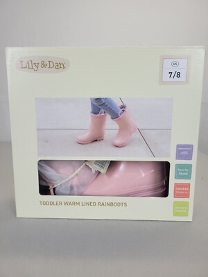 Lily And Dan  L&D Girls Pink Sparkle Color Size 7/8 NIB Pink Faux Fur