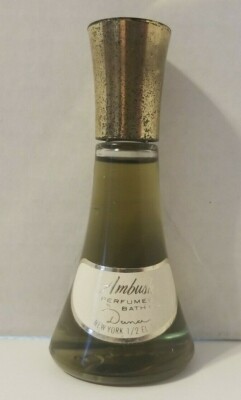 Vintage Ambush Perfumed  Bath Oil by Dana 1/2oz - Full