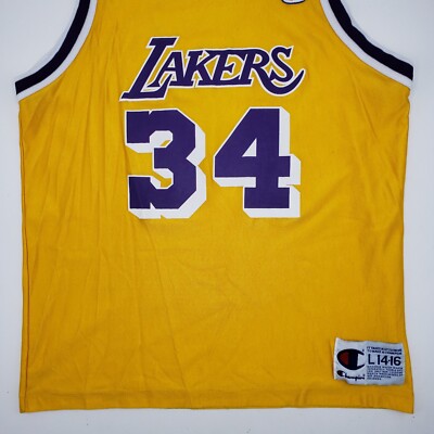 VTG Champion Shaquille O'Neal Shaq Los Angeles Lakers Jersey YOUTH