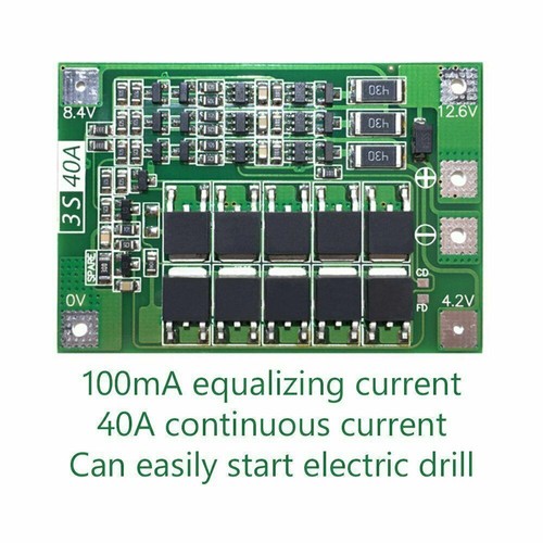 12V 3S 7P 40A Li-ion Battery Pack DIY Kits 18650 Battery Holder BMS+Nickels - Picture 8 of 19