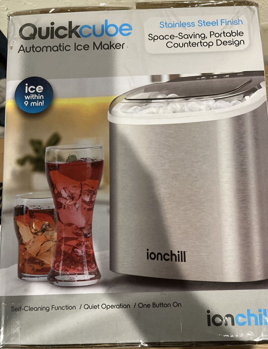 ionchill Quick Cube Ice Machine 26lbs/24hrs Portable