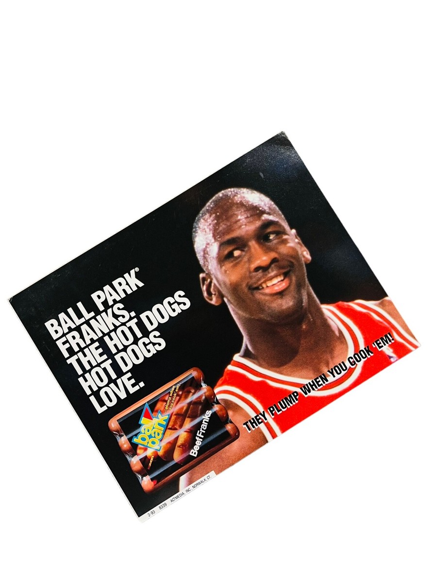 MICHAEL JORDAN CHICAGO BULLS VINTAGE 1990'S BALL PARK HOT
