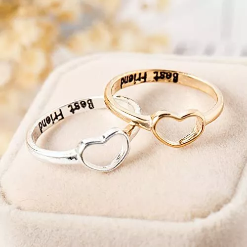 Rings Set for Women Geometric Friend BFF Promise Rings for 2 Girls Friendship-C eBay