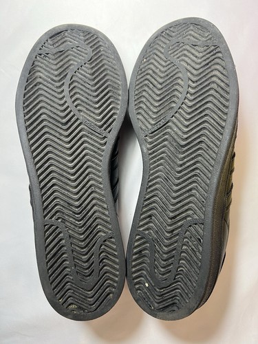 Adidas Superstar Black Trainer Leather Shoe Sneaker Scarpe Grigio 38 US 6 UK 5.5 - Foto 6 di 7