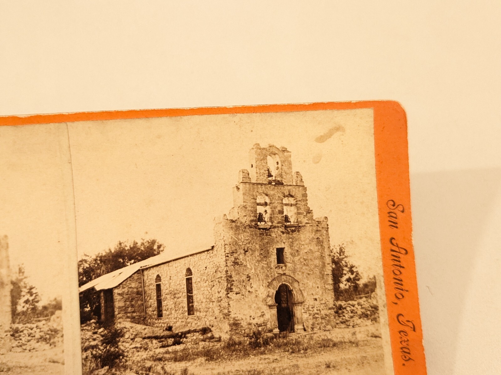 San Antonio Texas F. Hardesty Stereoview Photo Mission San Espeda eBay