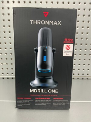 Thronmax Mdrill One Kondensatormikrofon mit Tischständer schiefergrau