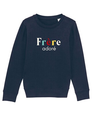 Kinder Sweatshirt Junge. Farbe Marineblau. GELIEBTER BRUDER