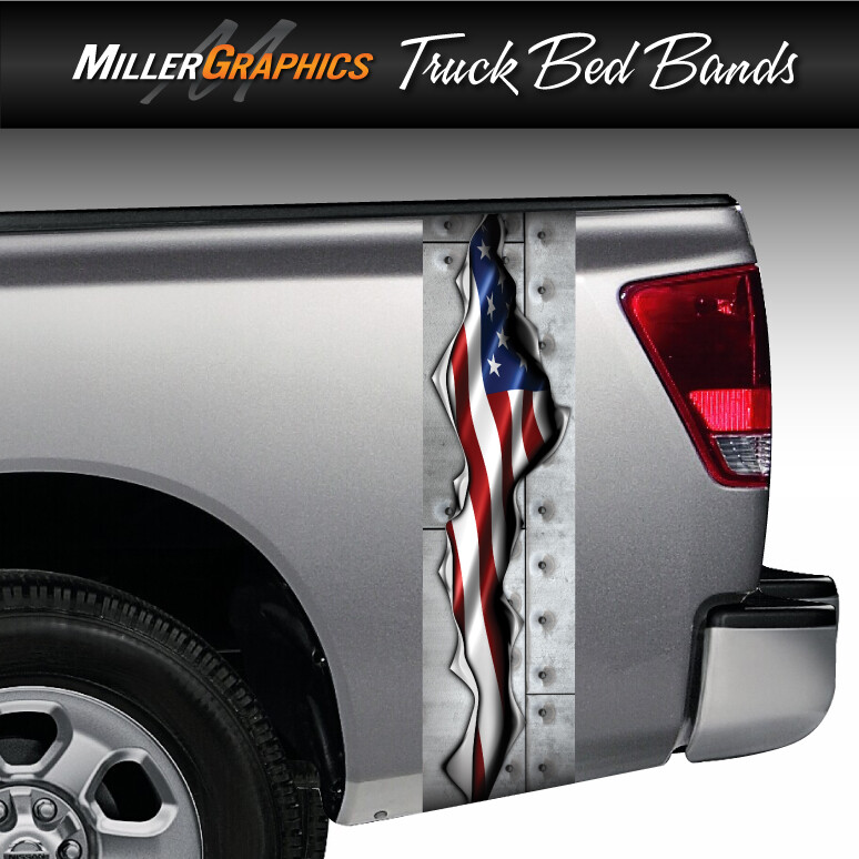 Ripped Metal Decals