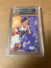 STEVE NASH Signed 1996-97 Skybox Premium Rookie Basketball Card #227 BAS Auth.