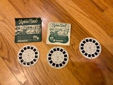 View-Master Robin Hood Reels 972A 972B 972C With Booklet 3 Reel Set 1954