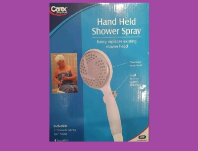 Carex Hand-Held Shower Spray | Carex - 84  Hose - 1 Shower Sprayer - New In Box