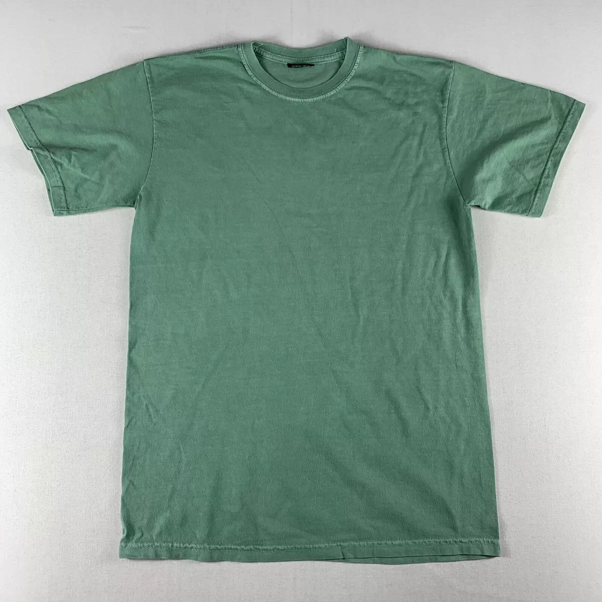 VTG Stussy T-shirt Seafoam green Men SMALL Short Sleeve 100% cotton rn94974