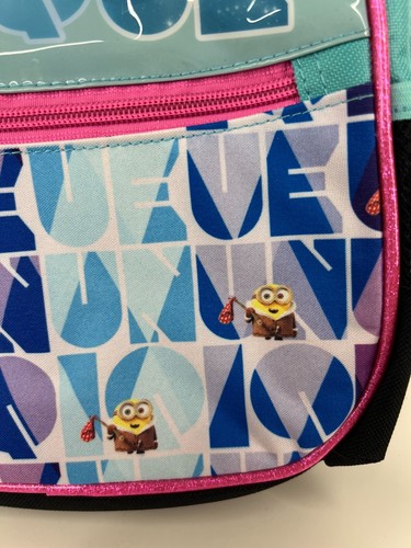 Minions Única Mochila Niño Bolso Escolar Correas Ajustables Cremallera Azul Rosa - Imagen 4 de 15