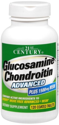 21st Century Glucosamine Chondroitin Advanced Plus MSM Tablets 120 EA