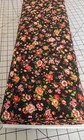 New Listing2 Yards Quilters Calico Black & Pink Floral Cotton Craft Fabric