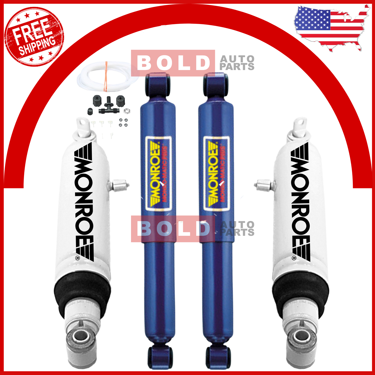 Front Shocks & Rear Max Air Shock 4PCS Set Monroe For Chevy Blazer GMC
