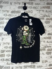 NWT Disney Mickey Mouse Halloween T-shirt - Short Sleeve - Black Size SMALL