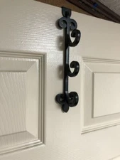 (12 Pack) 10" Curly 3 Hook Over-door Hook Iron