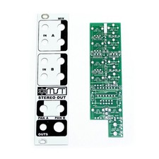 MST Stereo Output Mixer PCB and Panel by Synthrotek Module Modular Eurorack