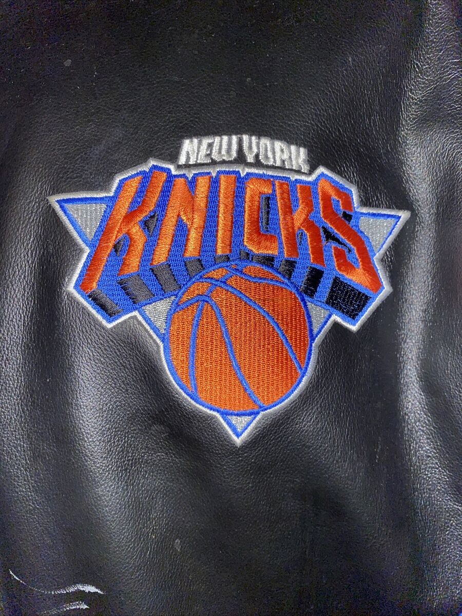 New York Knicks 1990's Vintage Original Leather Jacket By G New York Knicks 1990's Vintage Original Leather Jacket By G