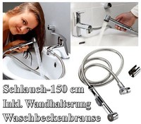 Hoga 78015N Waschbecken Waschtisch Hand Haar Brause Bidet SpüLtisch Bad Armatur