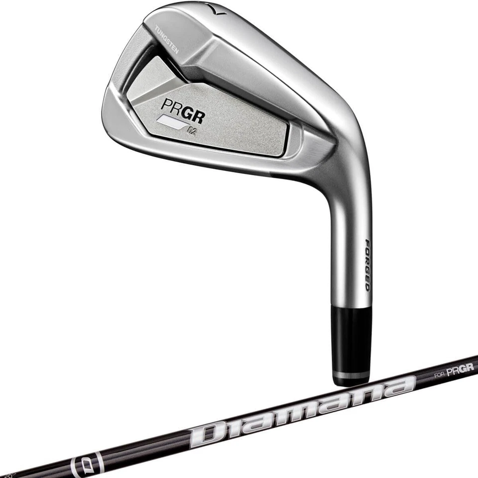 2023 PRGR 02 IRON SET #6-PW DIAMANA GRAPHITE SHAFT M-37 R-FLEX 5 CLUBS SET - Image 2 of 4