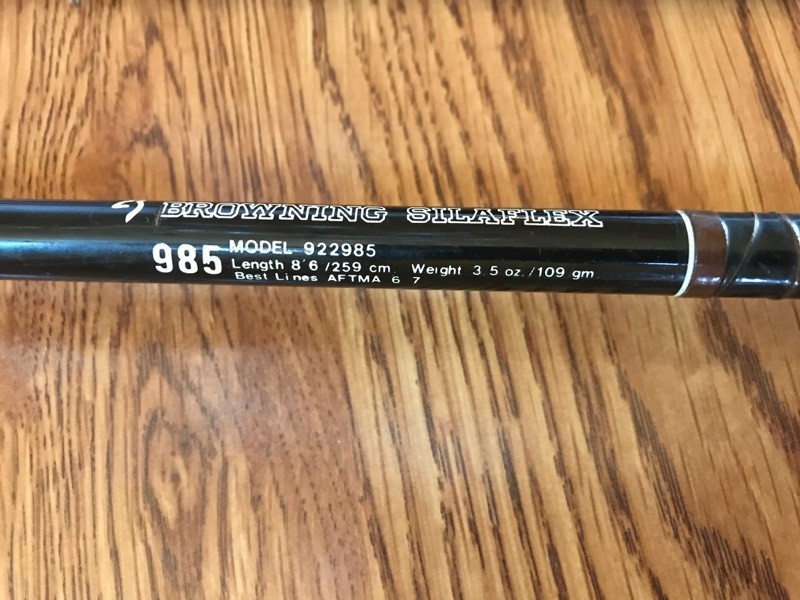 BROWNING Silaflex フライロッド　8フィート U.S.A.製 Browning Silaflex Graphite Fly Rod. 8' 5-6wt. Model 622980P