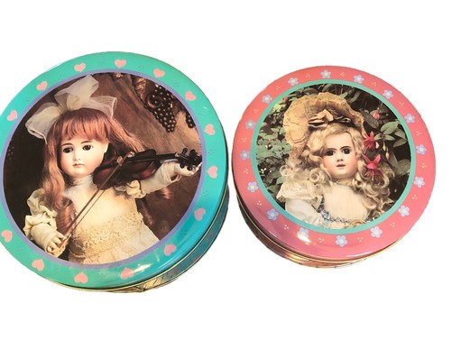 Antike Puppen verschachtelte Dosen (2) 1987 Made In Taiwan Marcia Criswell Design - Bild 1 von 14