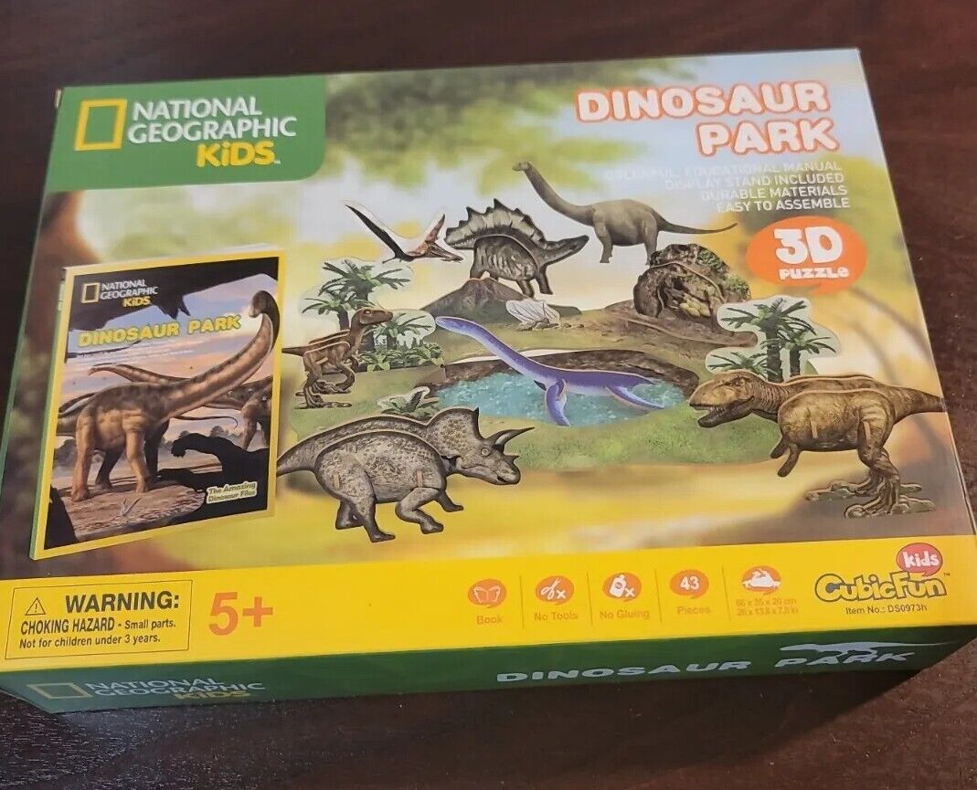 National Geographic - Puzzle 3D de dinossauros, brinquedos e jogos