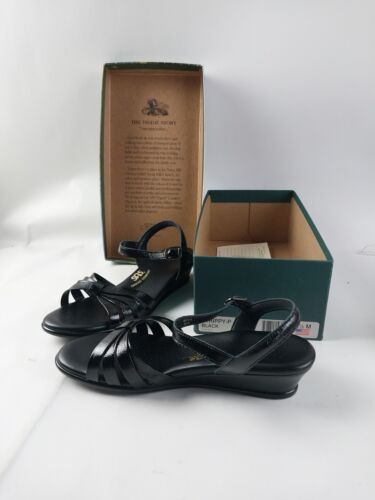 SAS Women's Strippy -P Black Sandals Shoes 2134-013 SZ 8.5 M - Picture 1 of 18