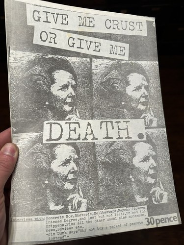 GIVE ME CRUST OR GIVE ME DEATH HARDCORE PUNK CRUST GRIND ZINE HELLBASTARD - Picture 12 of 13