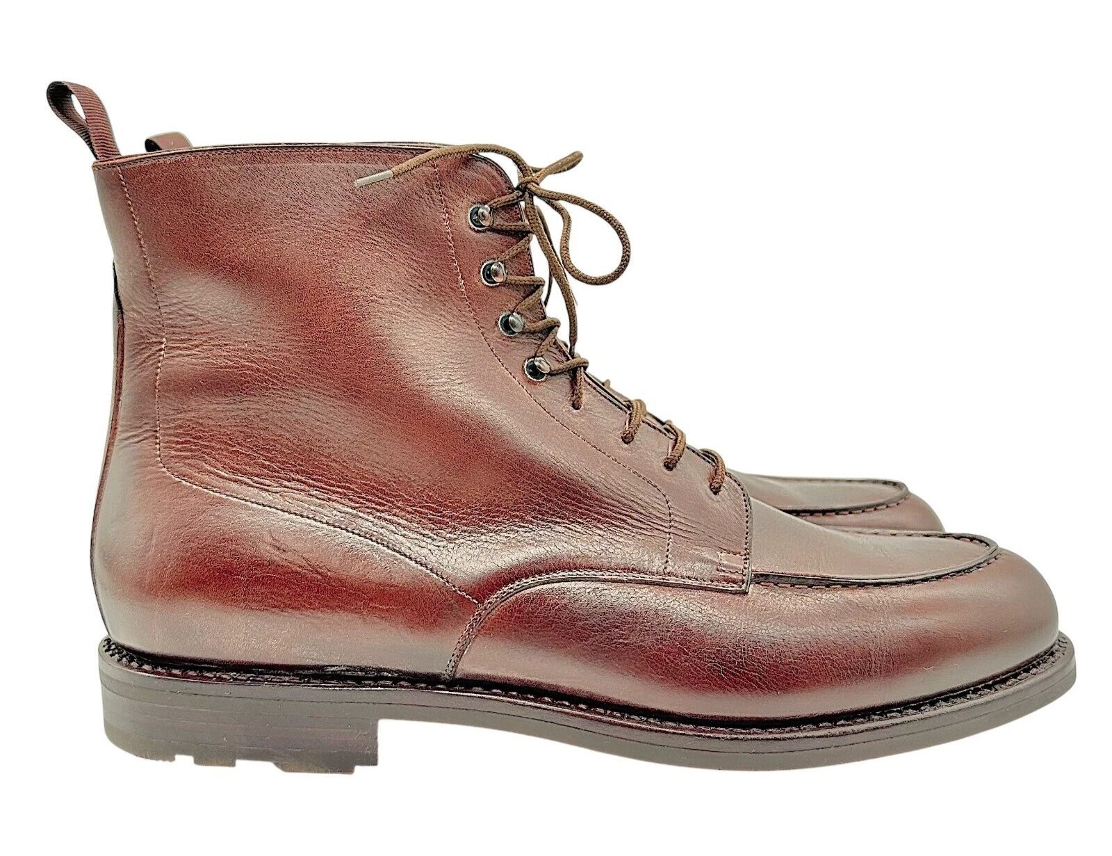 Bottes homme cuir moc toe cuir robe balmoral GUCCI vintage neuves d'origine