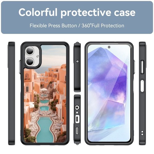 graphic Santorini design For Samsung A15 A16 S23 S24 S25 Ultra FE Flexible Cover - 第 13/25 張圖片