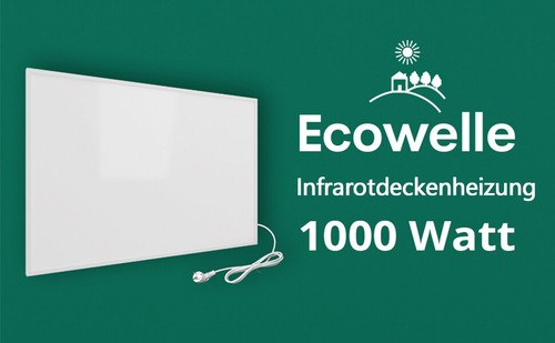 Ecowelle Deckenheizung Infrarotheizung 300-1400W Smart Thermostat APP - Bild 46 von 67