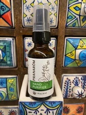 Pranarom New Organic Essential Oil Hand Purifier Glass Bottle 1 fl oz ~ 30ml
