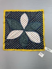 Coach Silk Square Scarf Floral Print 16”x16” Small Scarf Bandanna 23716 NEW