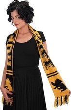 Harry Potter Hufflepuff Knit Scarf   Reversible Design   Preowned