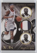 2020-21 Panini Noir Newsreels Jerseys Prime 18/25 Bradley Beal #NRJ-BB3 3h1