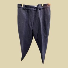 Vintage Black Woolrich Women  s Hunting/Golf Wool Pants Adjust Leg Cuff Sz 10