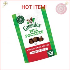 Greenies Pill Pockets for Dogs, Small Size Soft Dog Treats, Hickory Smoke Flavor