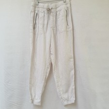 Athleta Cabo Linen Jogger Pants Women’s Size 12 Beach Summer Loungewear Vacation